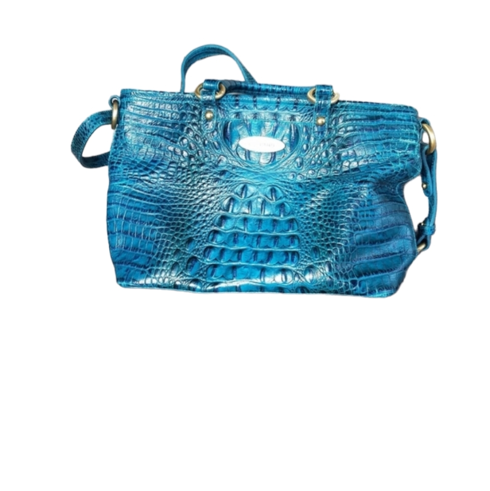 VINTAGE Brahmin Mini Alden in Lagoon Melbourne crossbody